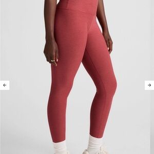 Beyond Yoga Faded Rose Heather High Waisted SpaceDye Leggings